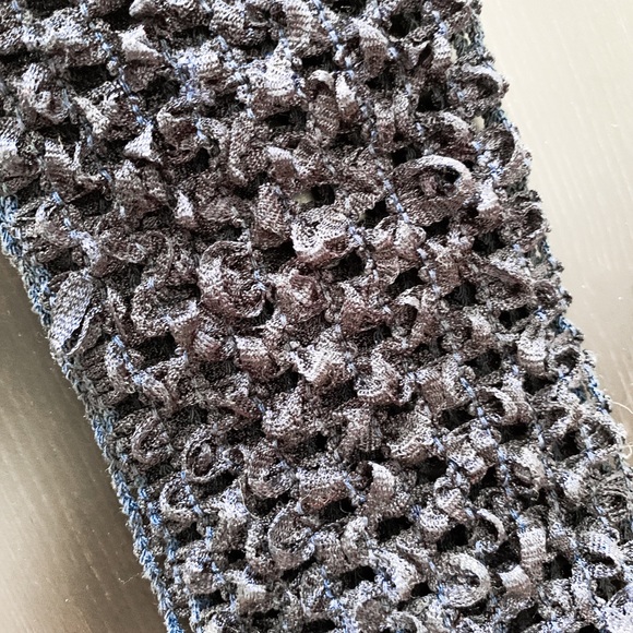 Large Dark Blue Head Hair Band - Picture 2 of 2